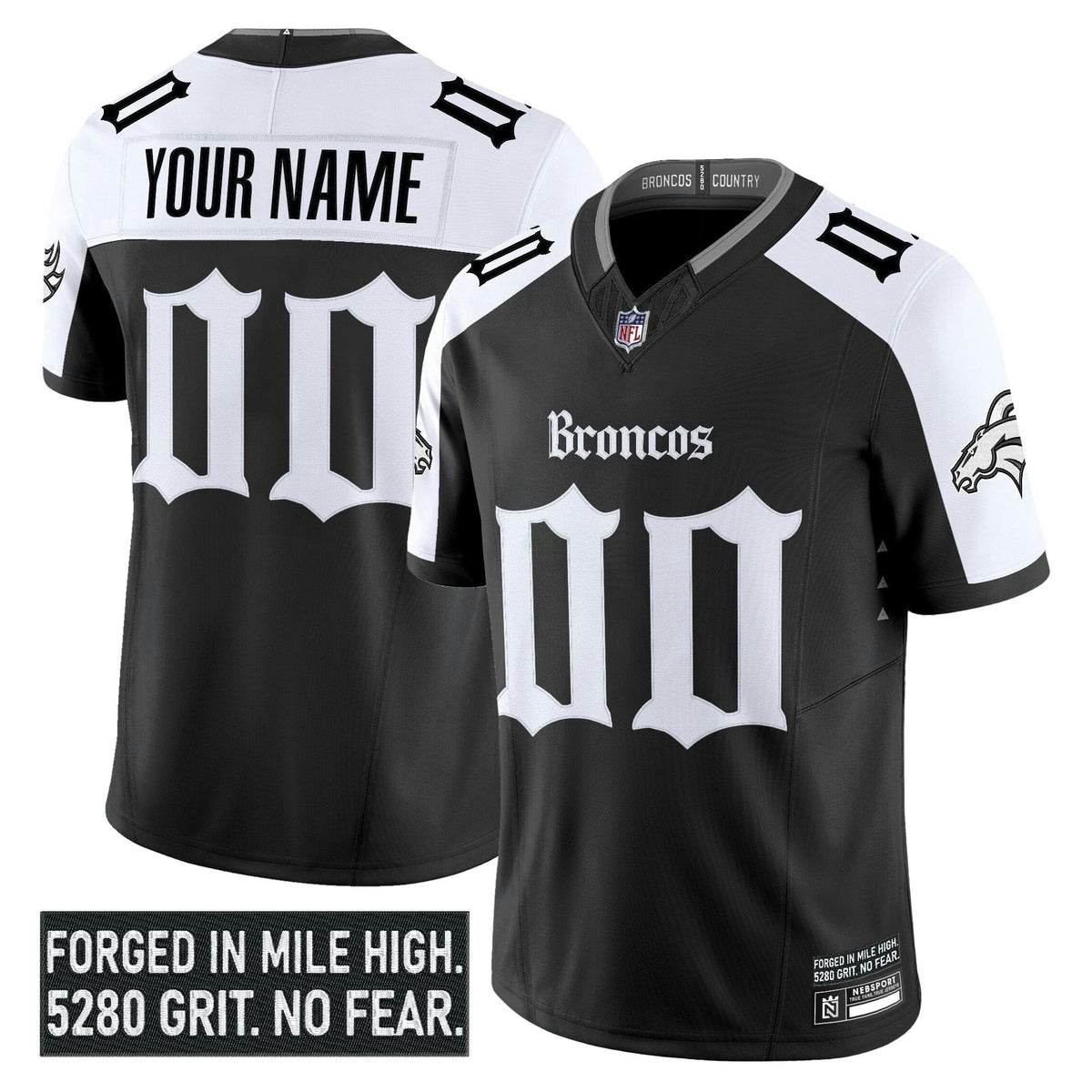 NFL Denver ‘Gothic Mile High Shadows Edition’ Vapor Limited Jersey