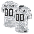 NFL Detroit 2024 Salute to Service Vapor Limited Jersey – Arctic Camo - Custom