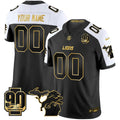 NFL Detroit 2025 Michigan & 90th Season Patch Gold Vapor Limited Jersey