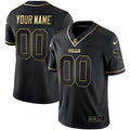 Jersey NFL Gold and Split Custom Name and Number