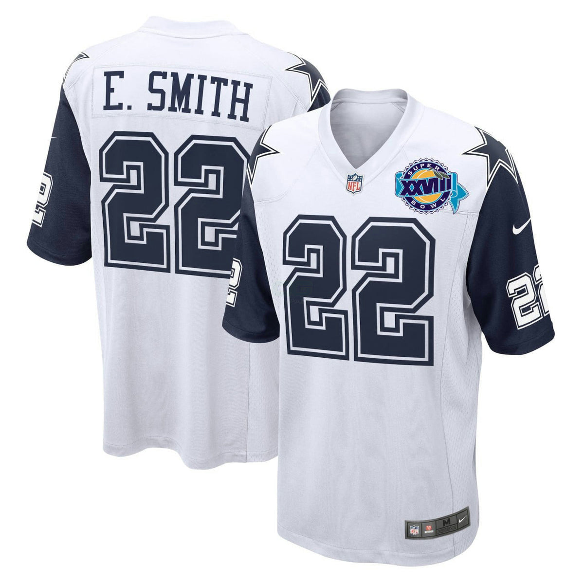 NFL Emmitt Smith Dallas Color Rush Super Bowl Patch Jersey - Emmitt Smith