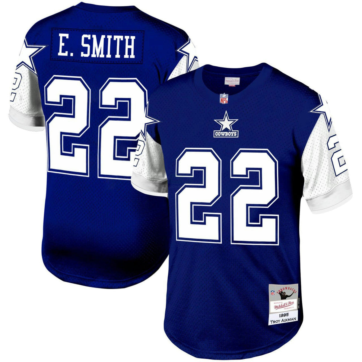 NFL Emmitt Smith Dallas Cowboys Navy 1995 Legacy Jersey - Navy Blue