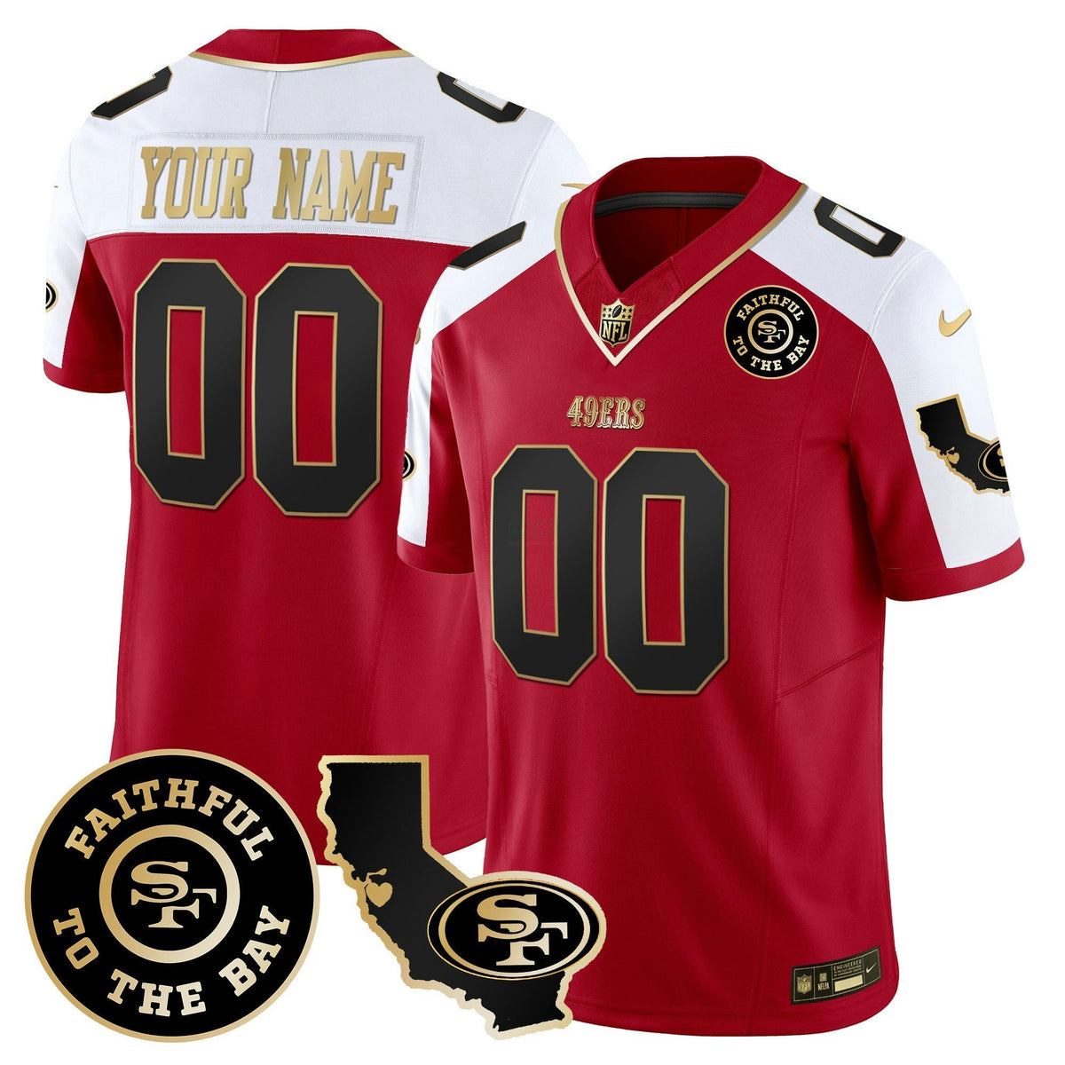 NFL Faithful & California Patch Vapor Jersey
