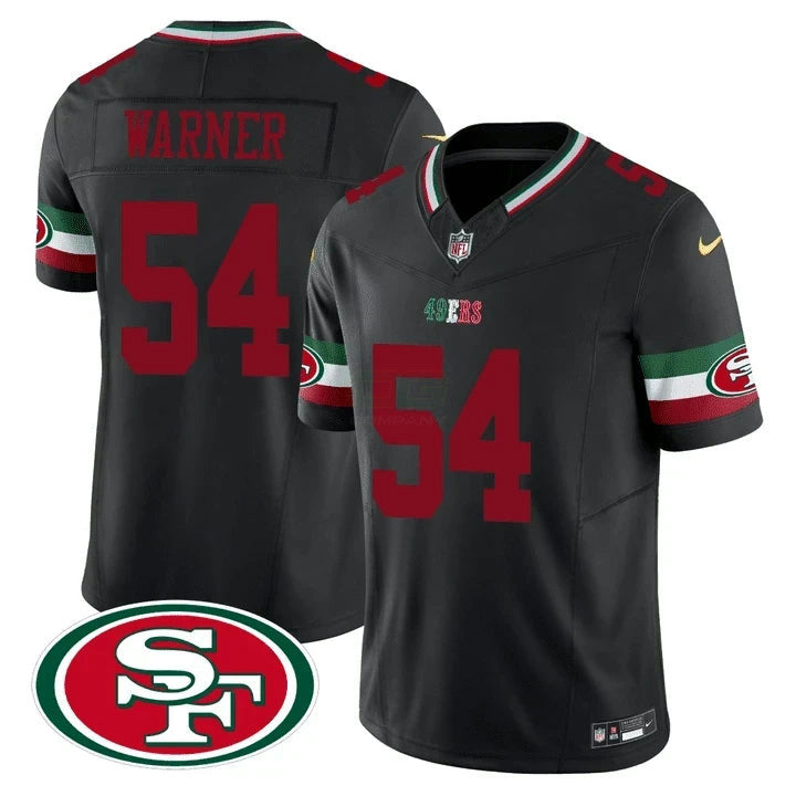NFL Fred Warner San Francisco Mexico Black Jersey - Fred Warner
