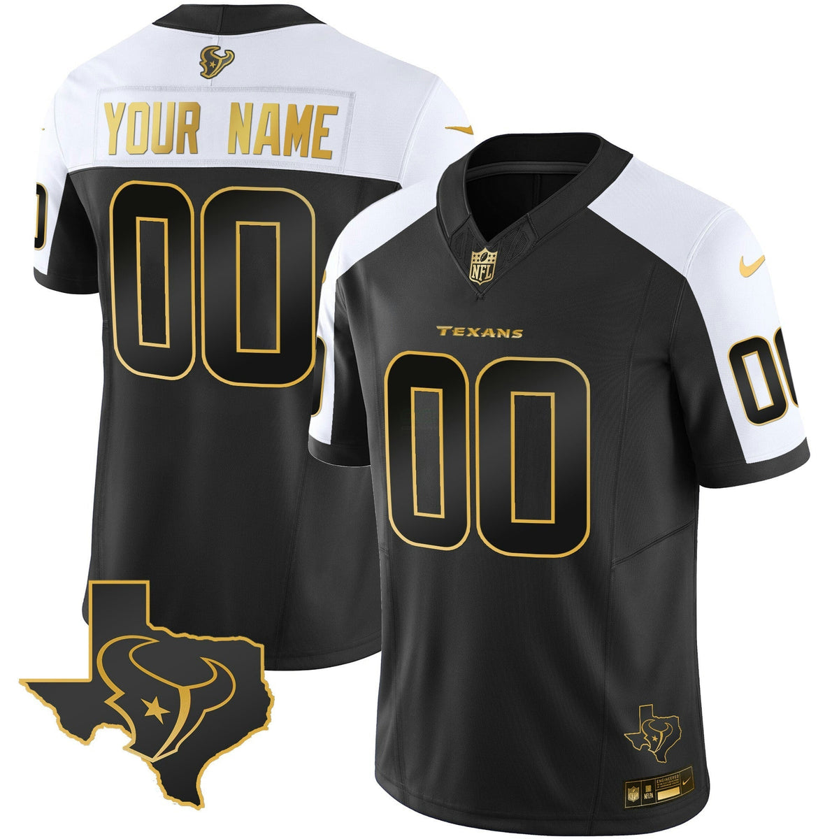 NFL Houston Gold Vapor Limited Jersey