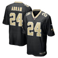 NFL Johnathan Abram New Orleans Black Jersey - Black