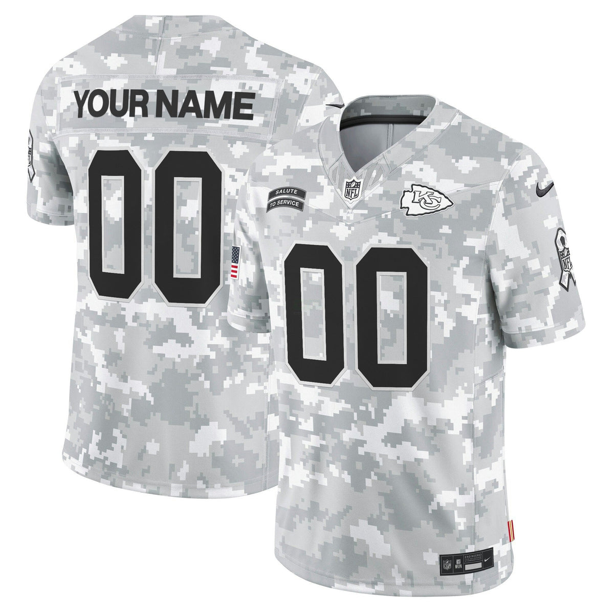NFL Kansas City 2024 Salute to Service Vapor Limited Jersey – All stitched