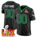 NFL Kelly Green St. Patrick’s Day Super Bowl LIX Patch Vapor Limited Jersey