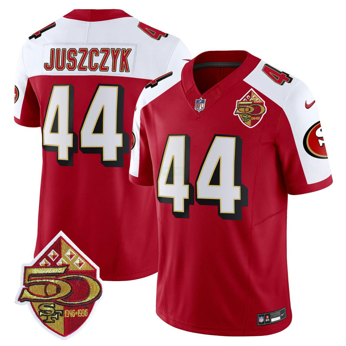 NFL Kyle Juszczyk San Francisco Throwback Alternate Jersey - Kyle Juszczyk