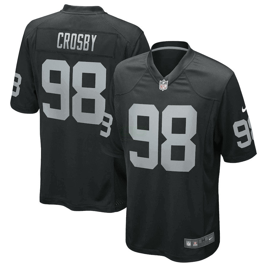 NFL Maxx Crosby Las Vegas Black Game Jersey - Black