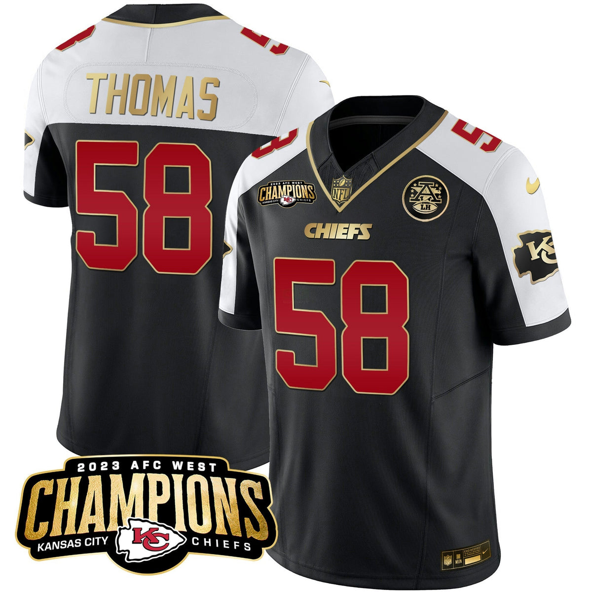 NFL Men’s 2023 AFC West Champions Patch Vapor Limited Jersey V2