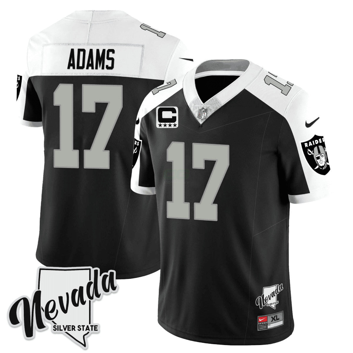 NFL Men’s 2023 Nevada Silver State Patch Vapor Jersey