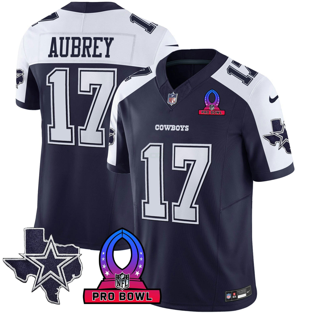 NFL Dallas Cowboys Men’s 2024 Pro Bowl Patch Vapor Jersey