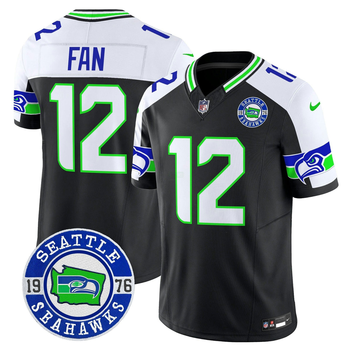 NFL Men’s 2025 Seattle Est. 1976 Patch Vapor Limited Jersey