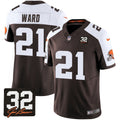 NFL Men’s #32 Jim Brown Memorial Patch Jersey