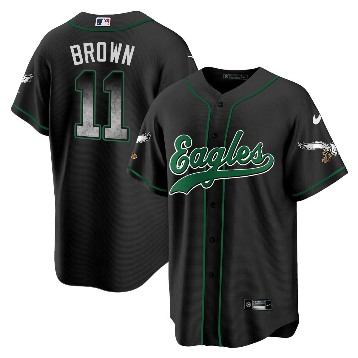 NFL Men’s Arch Smoke Kelly Green Jersey