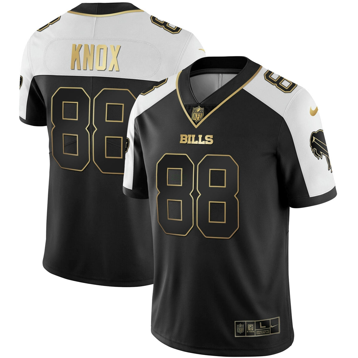Jersey NFL Buffalo Bills Men’s White Gold & Black Gold