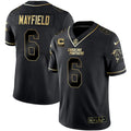 NFL Men’s Carolina Black Gold & White Gold Vapor Limited Jersey