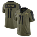 NFL Men’s Chase Claypool Pittsburgh 2021 Salute To Service Limited Player Jersey – Olive - Salute To Service