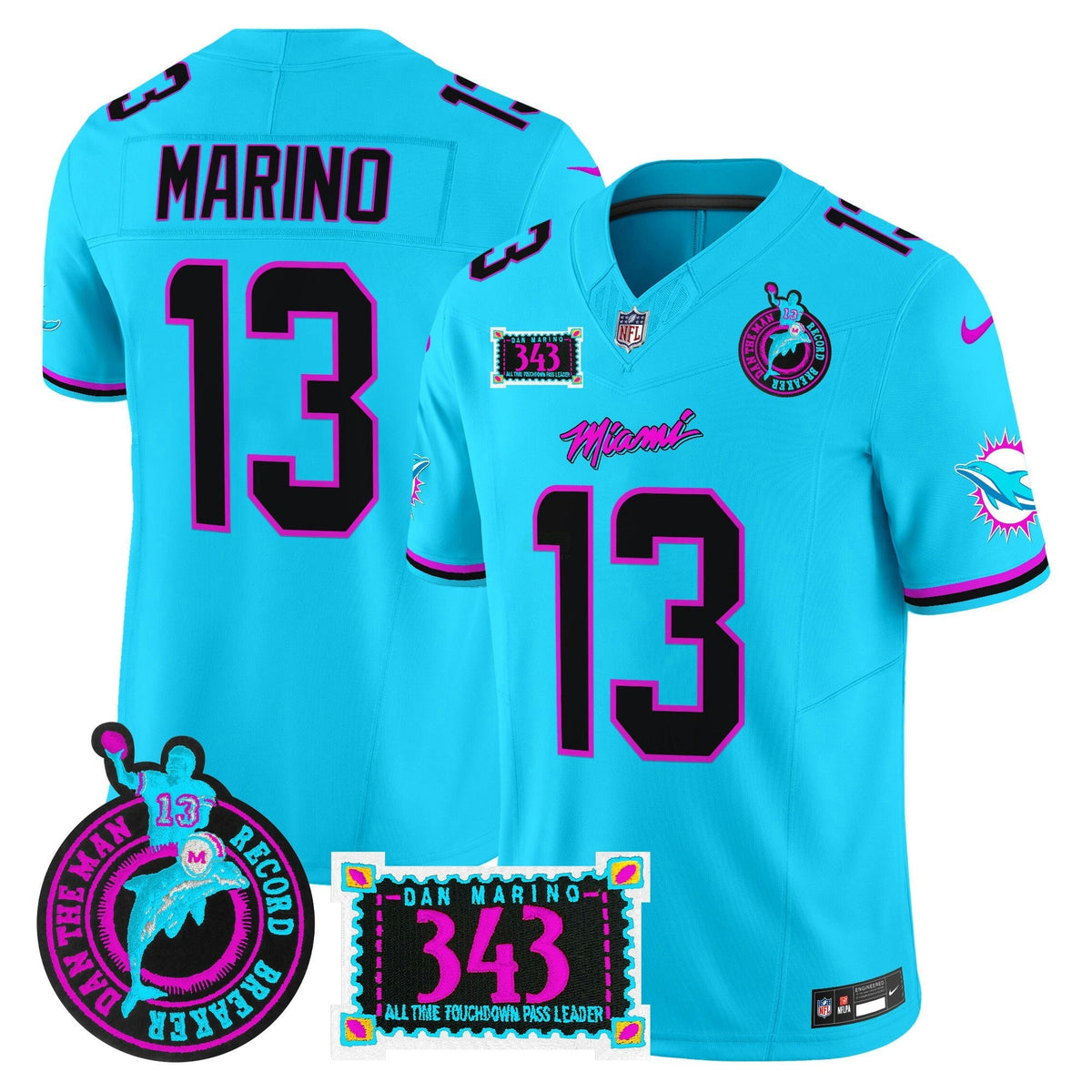 NFL Men’s “Dan the Man Record Breaker” Patch Vapor Limited Jersey