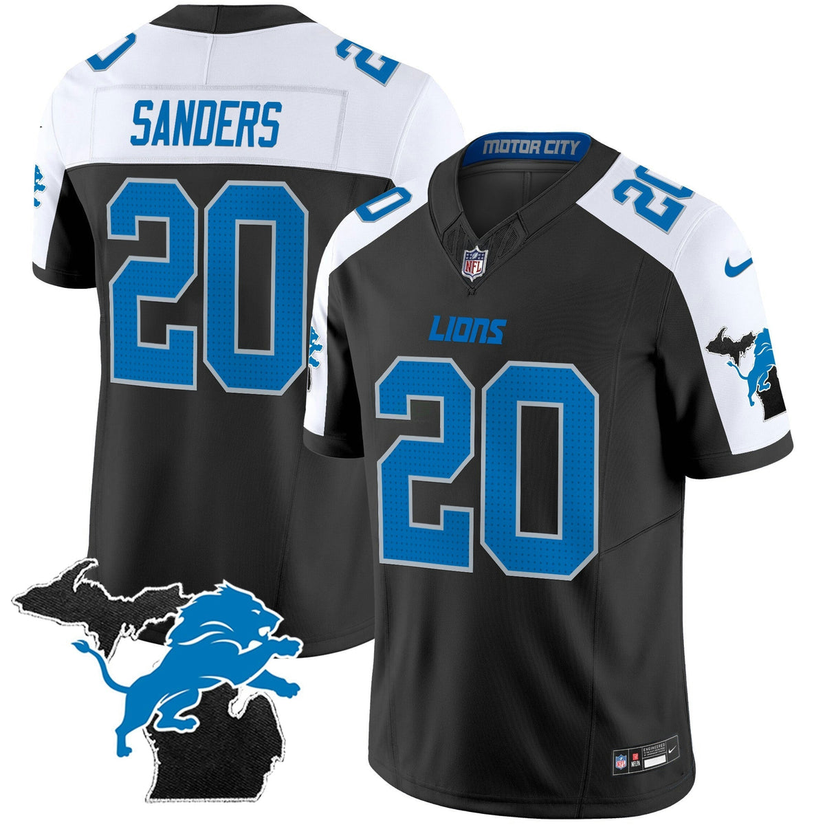NFL Men’s Detroit 2024 Michigan Patch Vapor Limited Jersey