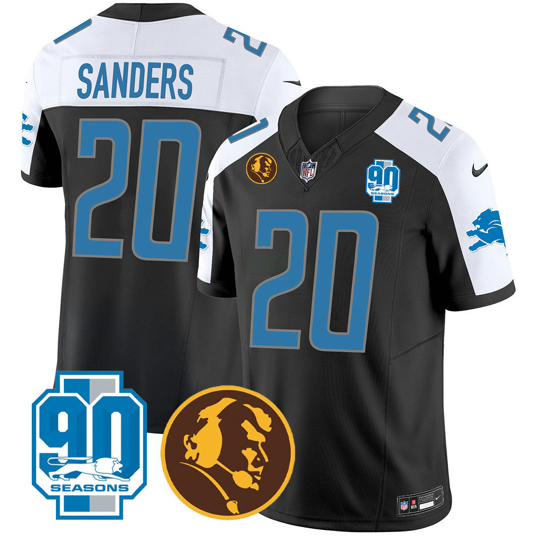 NFL Men’s Detroit 90th & John Madden Patch Jersey