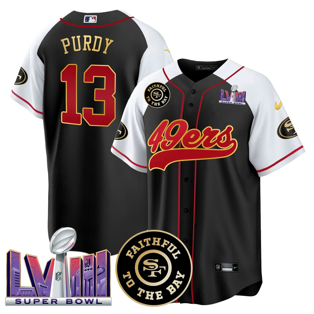 NFL Men’s Faithful & Super Bowl LVIII Patch Jersey