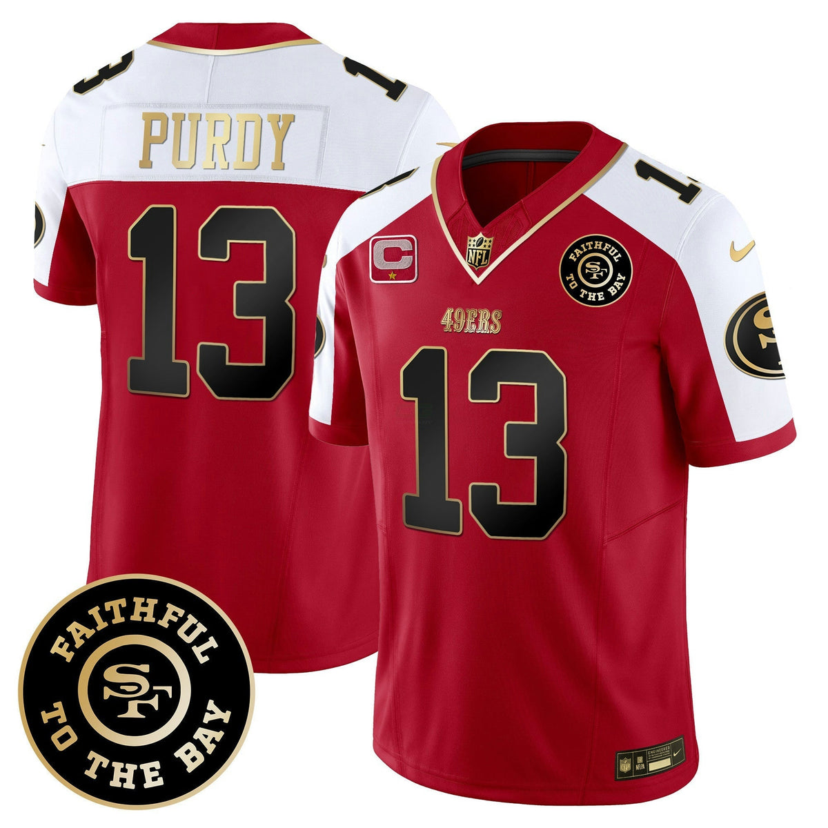 NFL Men’s Faithful To The Bay Patch Vapor Limited Jersey V4