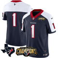 NFL Men’s Houston 2023 AFC South Champions Patch Vapor Jersey