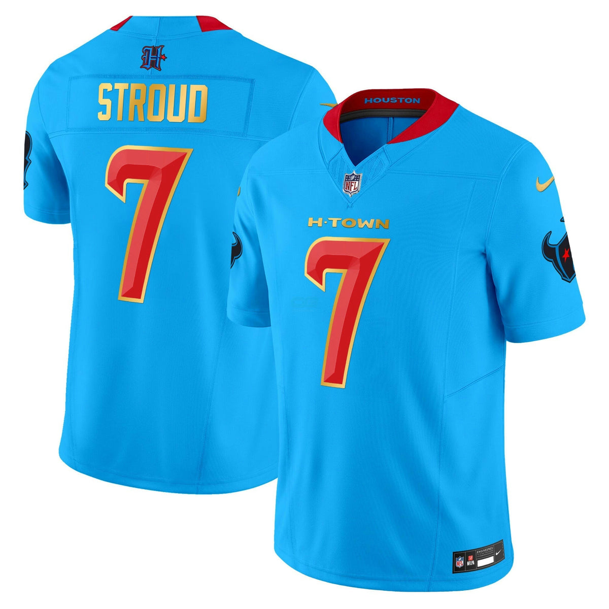 NFL Men’s Houston 2024 Gold Trim Vapor Limited Jersey