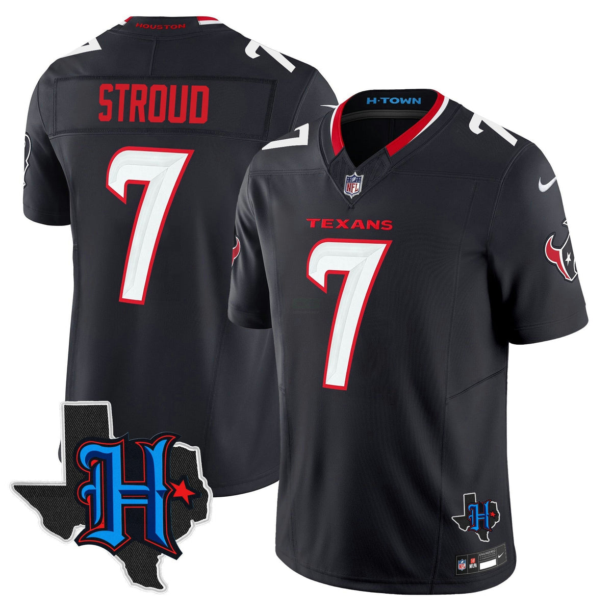 NFL Men’s Houston 2024 Texas Patch Vapor Limited Jersey