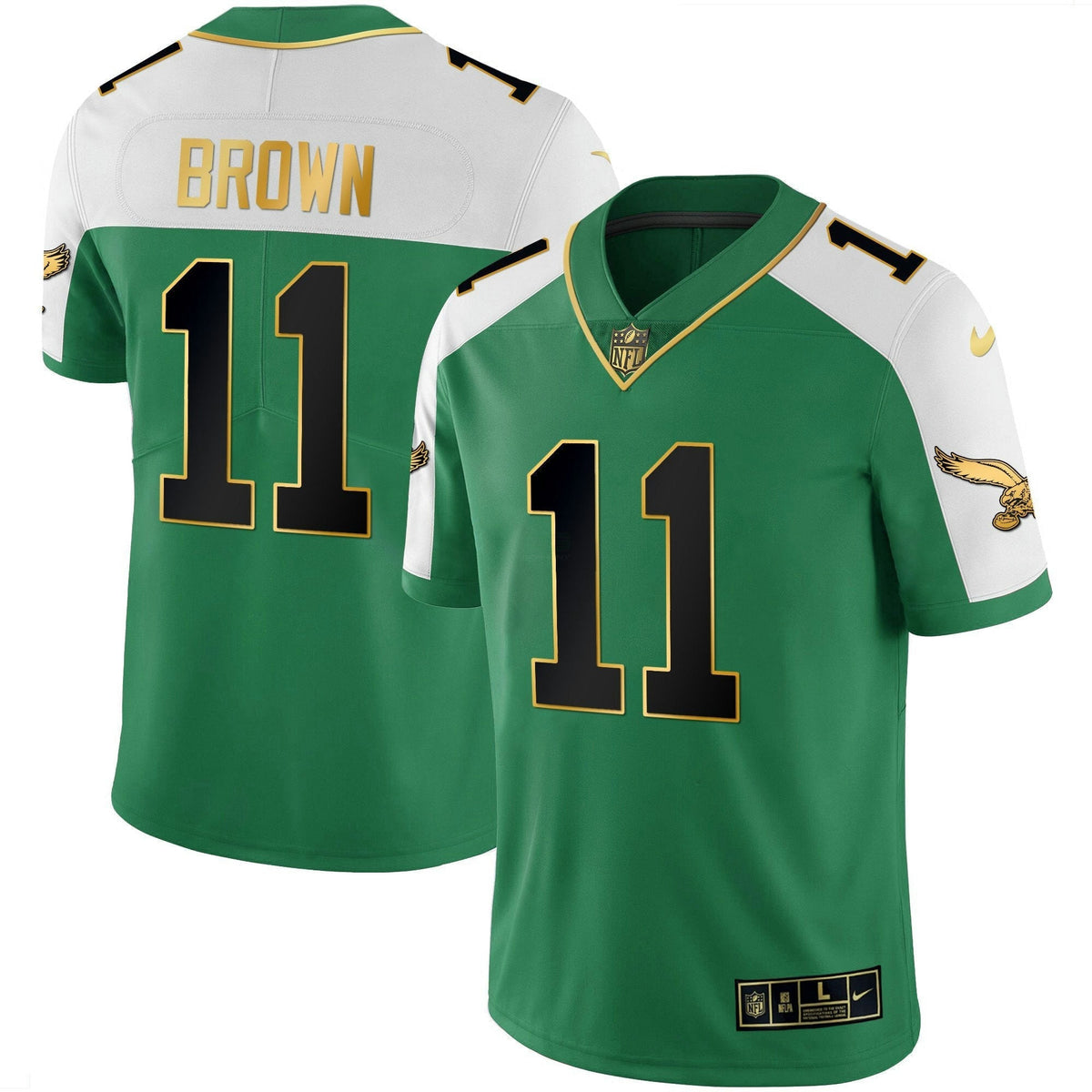 NFL Men’s Kelly Green Alternate Gold Jersey - Kelly Alternate