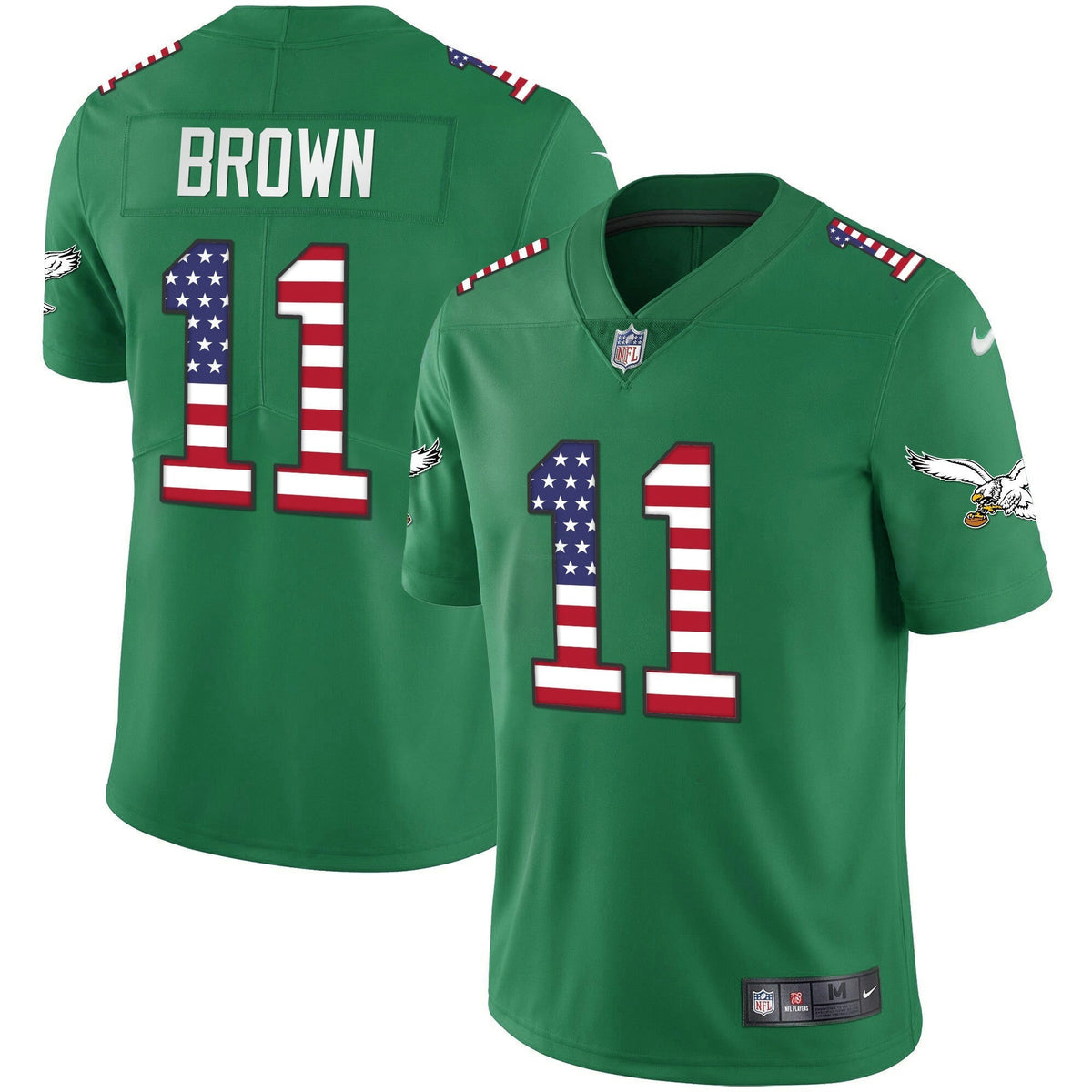 NFL Men’s Kelly Green Gold Flag Vapor Jersey