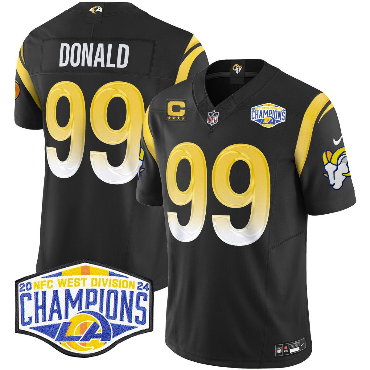 NFL Men’s Los Angeles 2024 NFC West Division Champions Vapor Limited Jersey