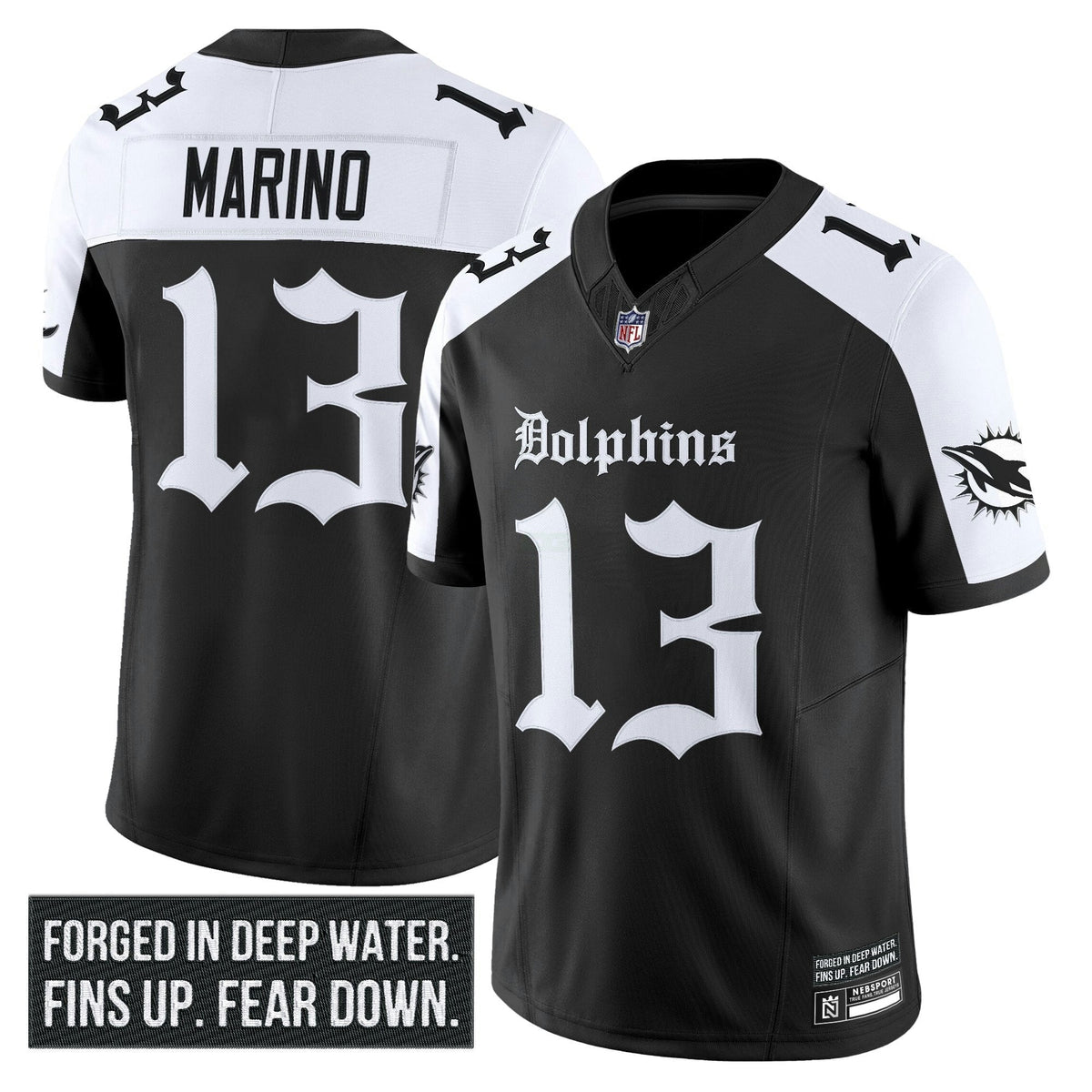 NFL Men’s Miami ‘Gothic Deep Water Edition’ Vapor Limited Jersey