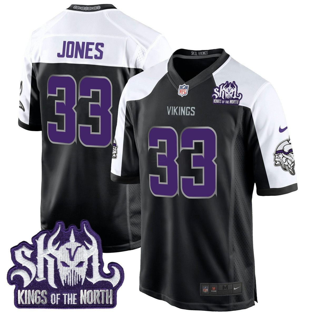 NFL Men’s Minnesota 2024 Winter Warrior Skol Patch Game Jersey