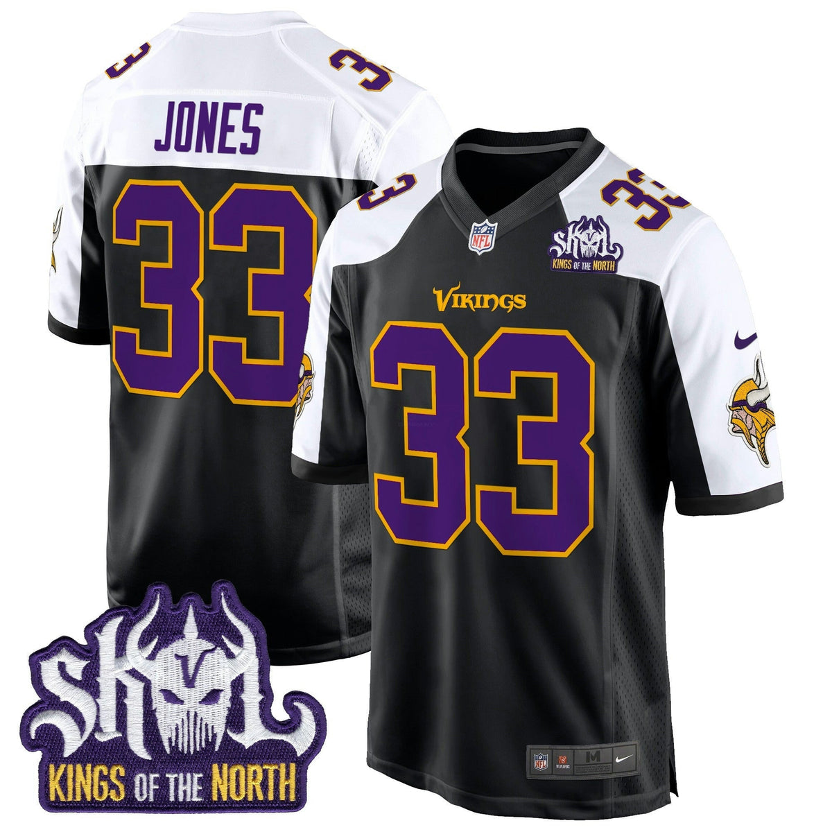 NFL Men’s Minnesota King Of The North Patch Throwback Game Jersey