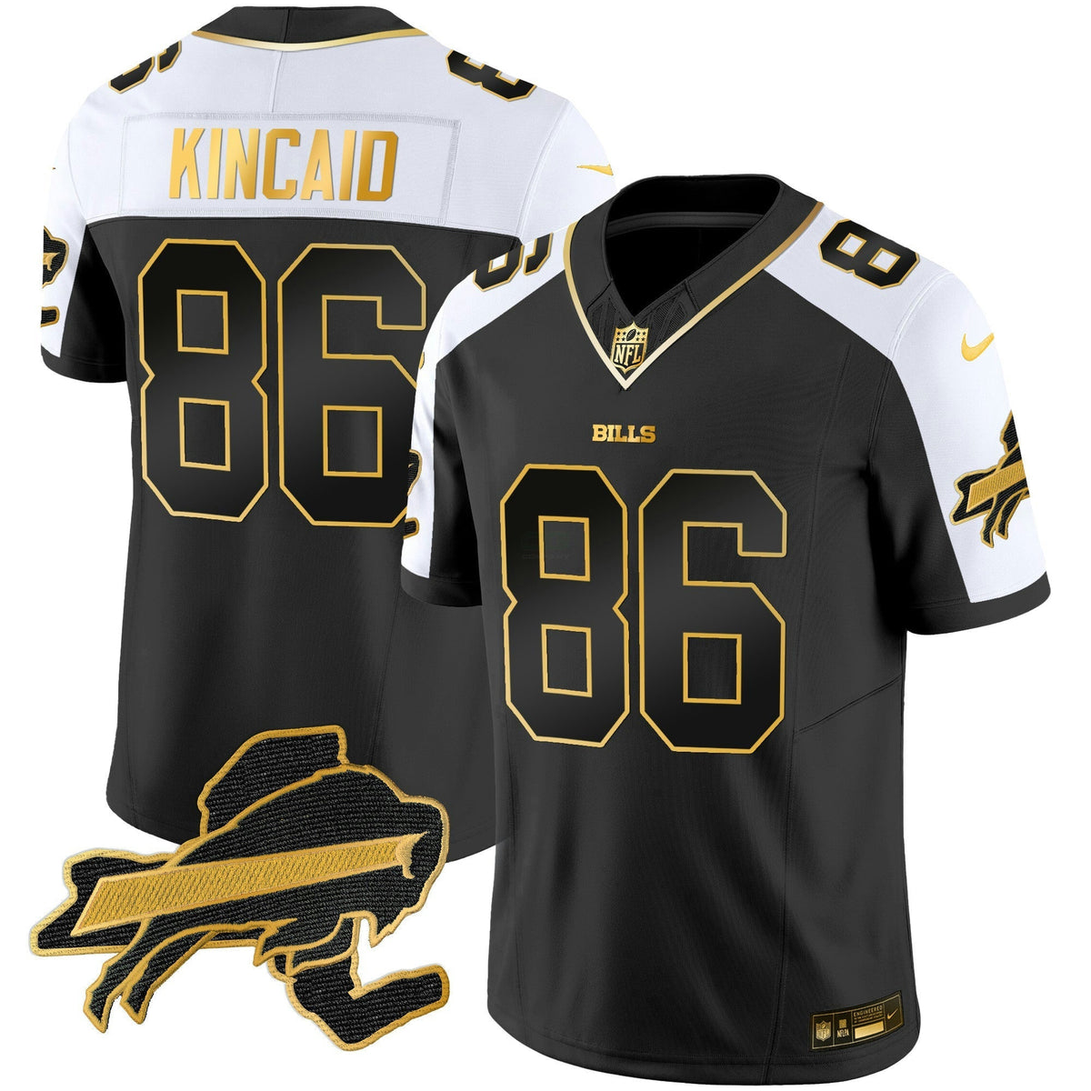 NFL Men’s New York Patch Gold Vapor Limited Jersey