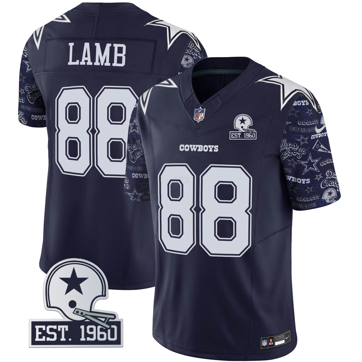 NFL Dallas Cowboys Men’s Pattern Style Vapor Limited Jersey
