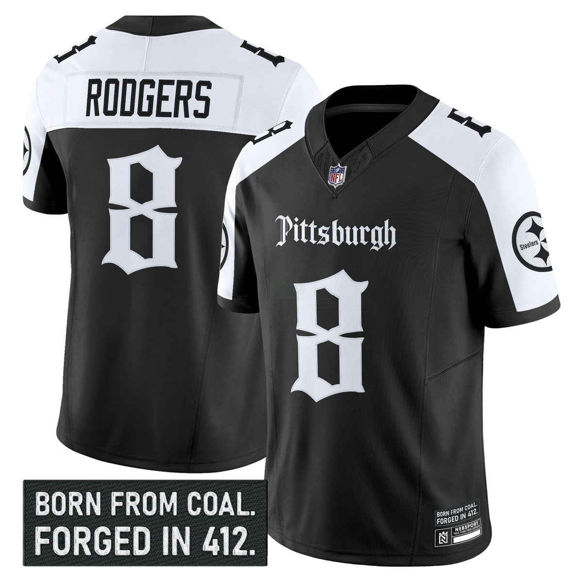 NFL Men’s Pittsburgh ‘Gothic Steel City Edition’ Vapor Limited Jersey