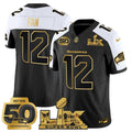 NFL Men’s Seattle “Super Bowl LX & 50th Patch” Gold Vapor Limited Jersey