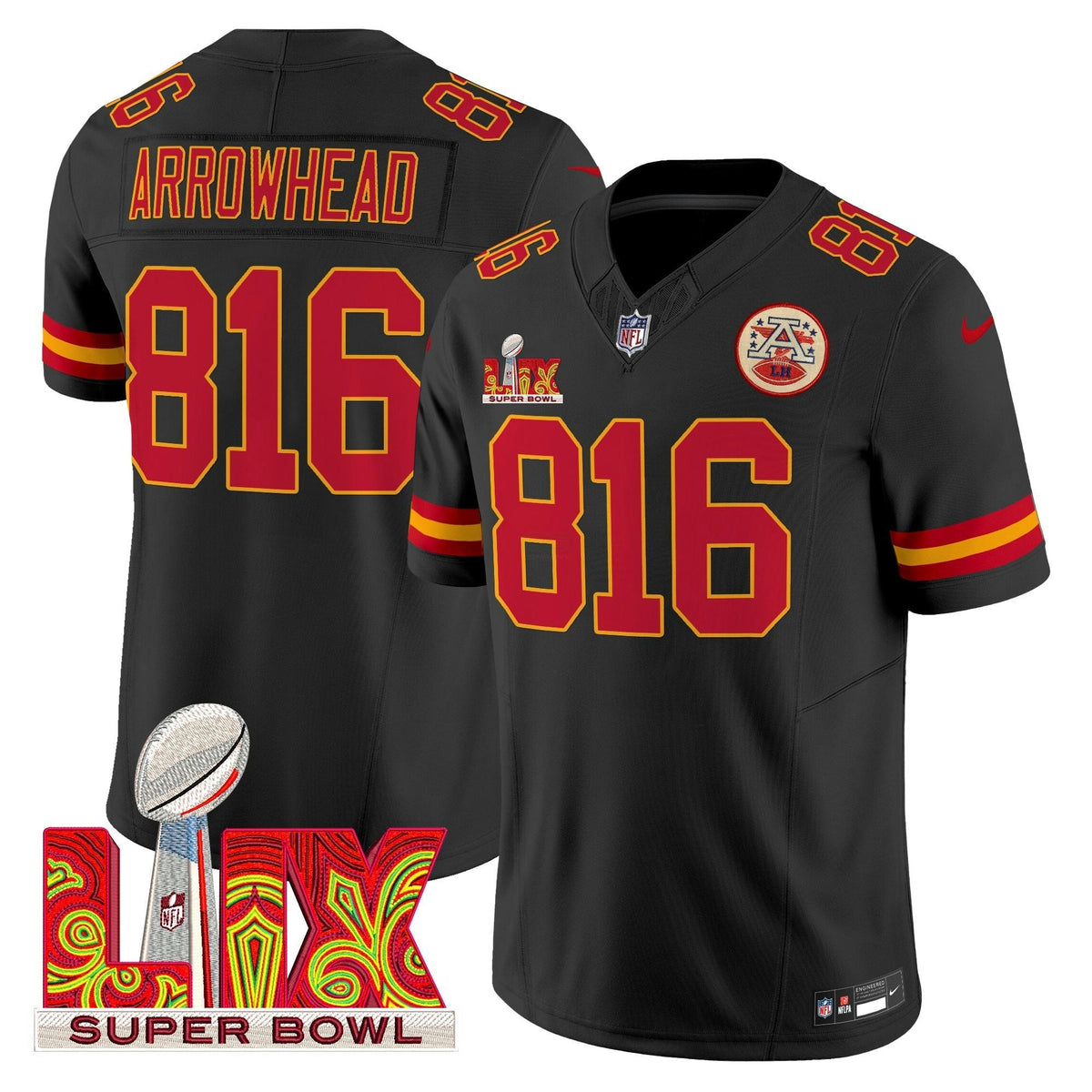 NFL Men’s Super Bowl LIX Patch Vapor Limited Jersey