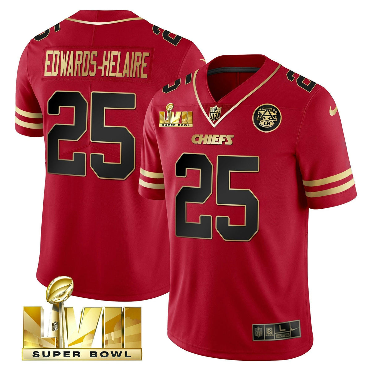 NFL Men’s Super Bowl LVII Red Gold Vapor Jersey