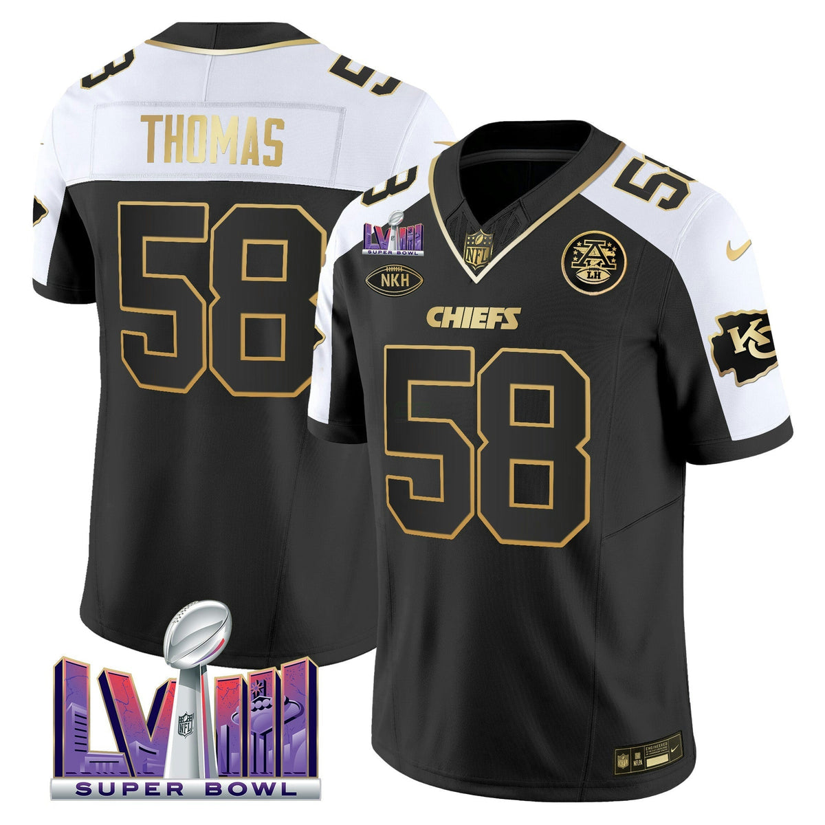 NFL Men’s Super Bowl LVIII Patch Vapor Jersey V3
