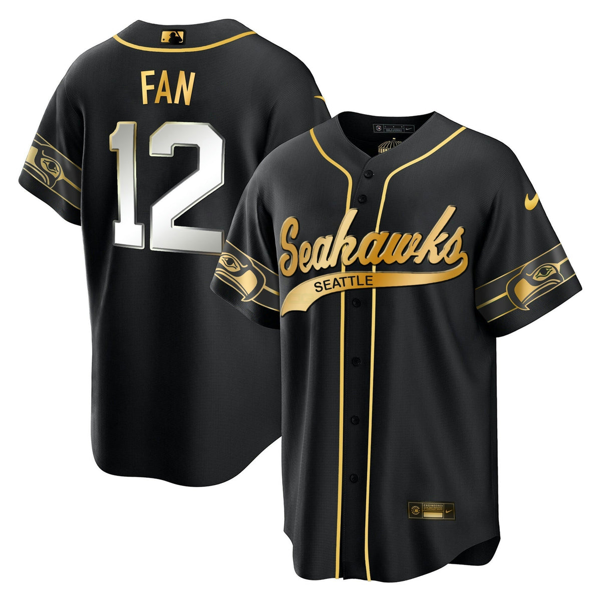 NFL Men’s Throwback & Gold Cool Base Jersey V2