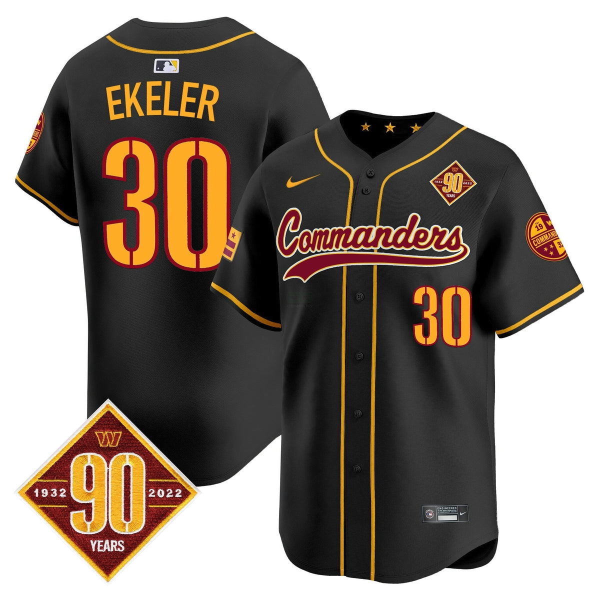 NFL Men’s Washington 90th Anniversary Patch Vapor Premier Limited Jersey