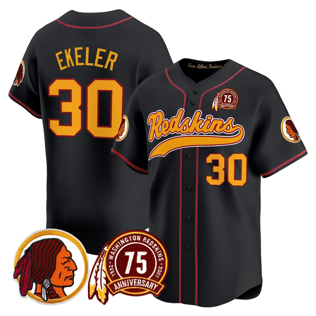 NFL Washington Commanders Men’s Washington Redskins Throwback Vapor Jersey