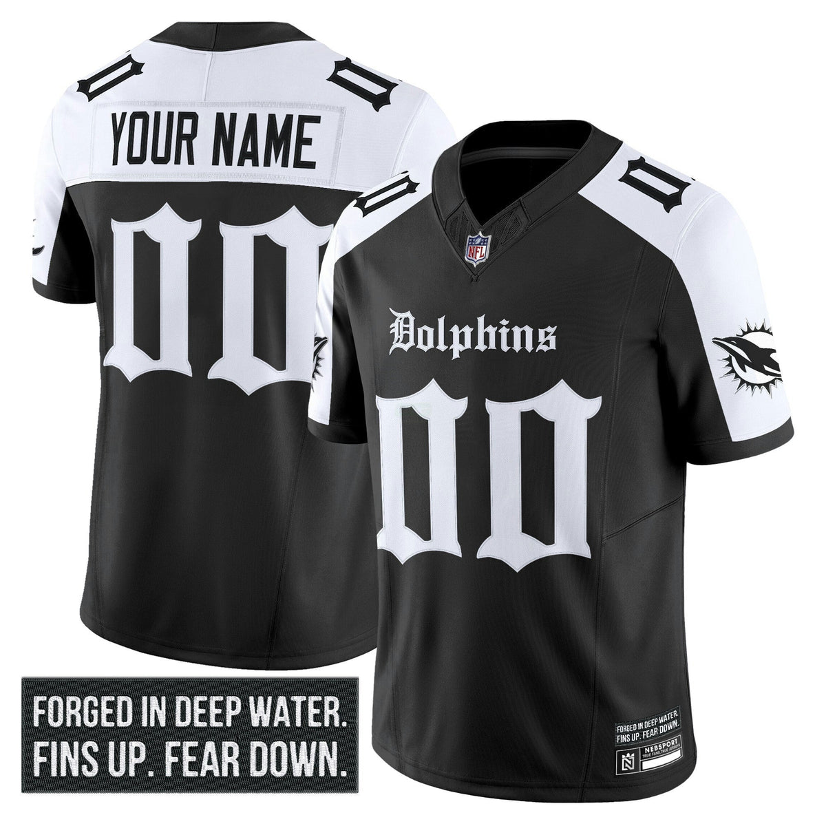NFL Miami ‘Gothic Deep Water Edition’ Vapor Limited Jersey