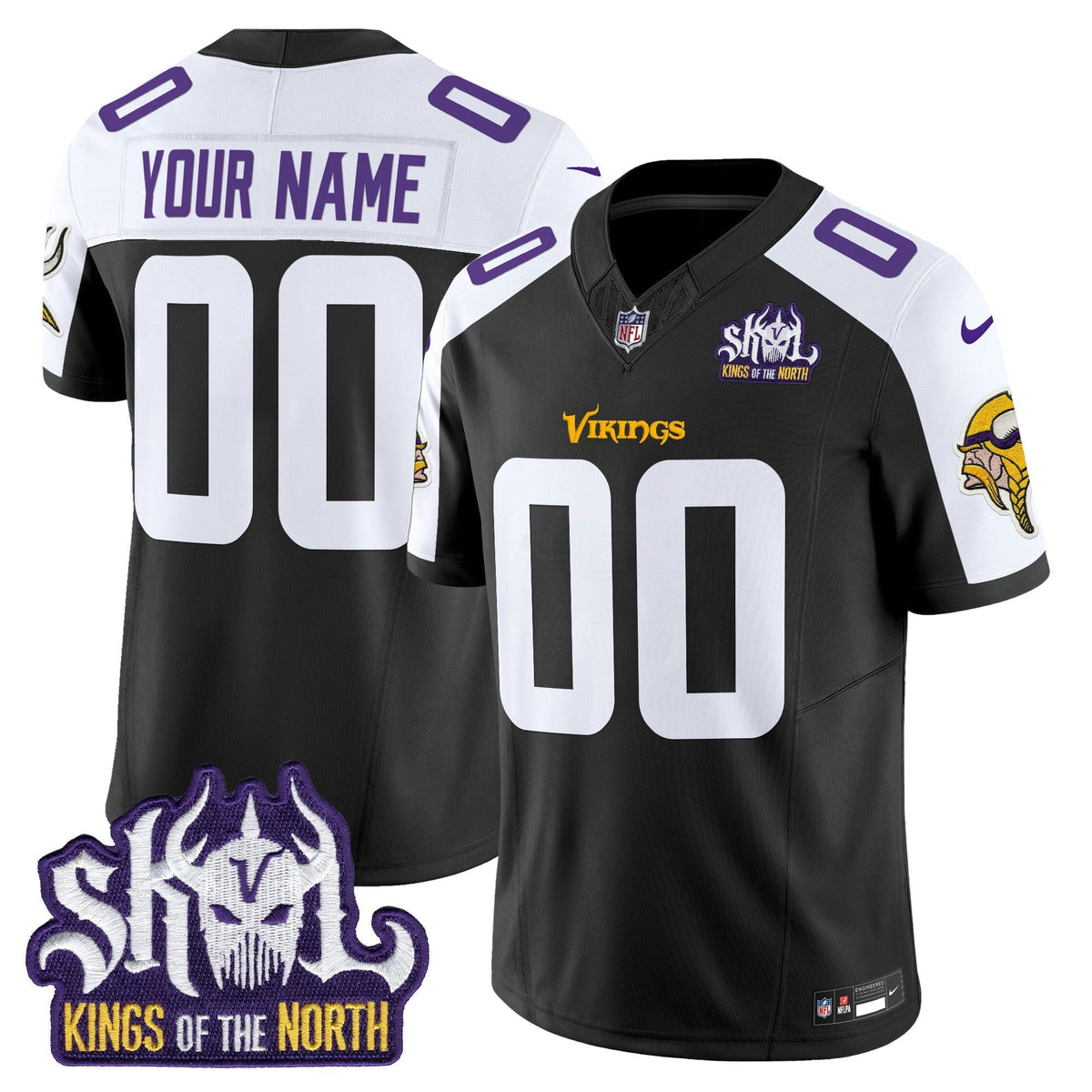 NFL Minnesota Kings Of The North Patch Vapor Limited Jersey V2