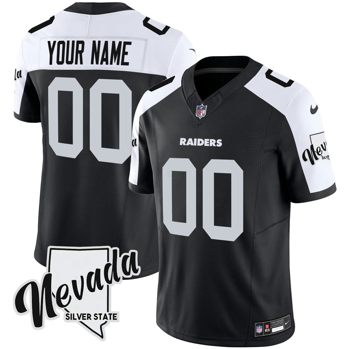 NFL Nevada Silver State Patch Vapor Jersey